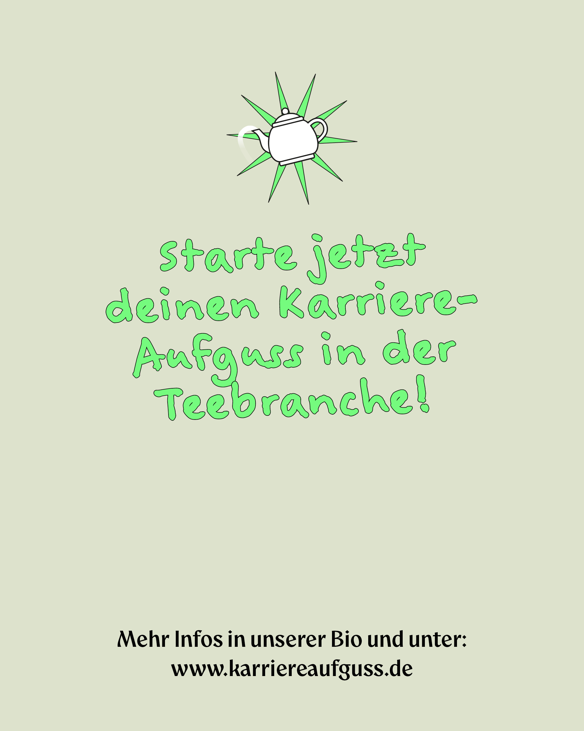 Starte jetzt deinen KarriereAufguss in der Teebranche!